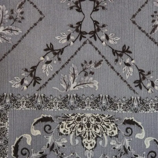 1 Yard Textured Warm Gray Rayon Crinkle Fabric Crepon Apparel 50/52 Inch Width {2}