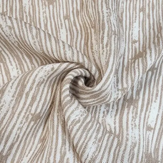 1 Yard Taupe Rayon Crinkle Fabric Soft Pleated Texture for Stylish Dresses Flowy Blouses and Skirts 50/52 Inch Width {1}