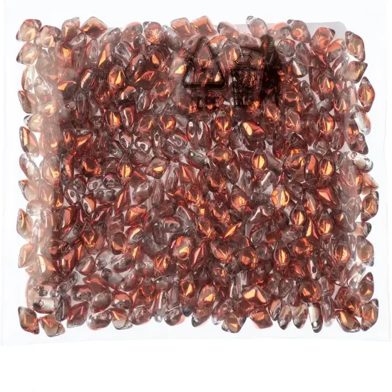 Matubo 2-Hole Czech Glass Gemduo Beads, 50g Crystal Sunset {2}