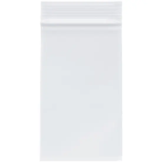 Plymor 3" x 5", 4 Mil Heavy Duty Zipper Reclosable Plastic Bags {1}