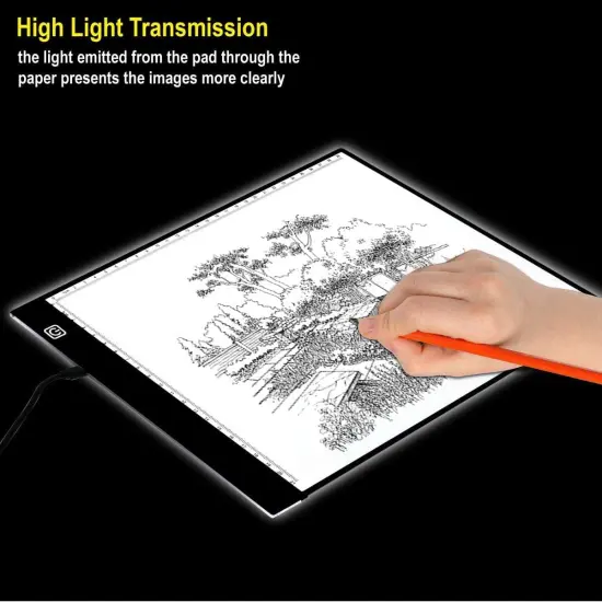 A4 Ultra-Thin LED Light Box Tracer USB Power Cable Dimmable Brightness LED Artcraft Tracing Light Box Light Pad {3}