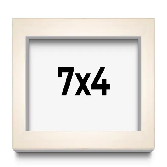 Photo Size Minimalist White Picture Frame - UV Acrylic, Foam Board Backing, Hanging Hardware {1}