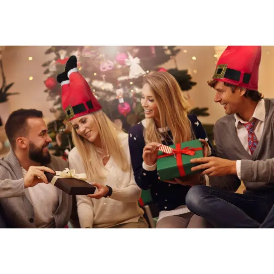 Simply Genius Santa Legs Hat (3 Pack): Humorous 13” Inverted Santa Claus Legs Hat, Festive Holiday Decor {5}