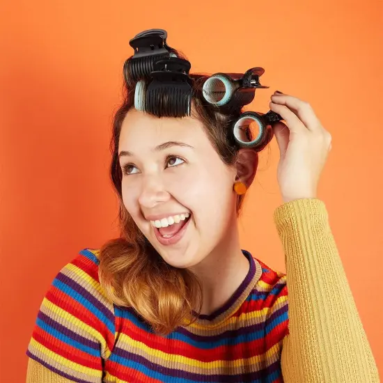 Electric Hot Roller Clip Replacements for Hair Styling (2 Inches, Black, 24 Pack) {2}