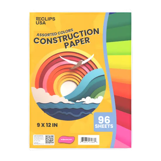 Construction Paper 9x12 in &ndash; 96 Sheets &ndash; 36 Sets {1}
