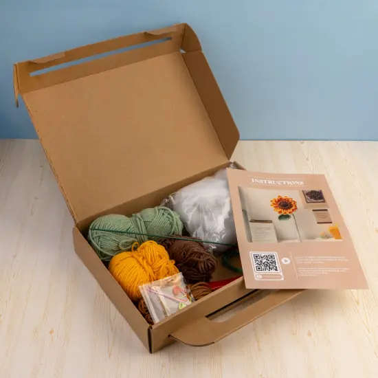 John Bead Floral Crochet DIY Kit for Beginners Sunflower {5}