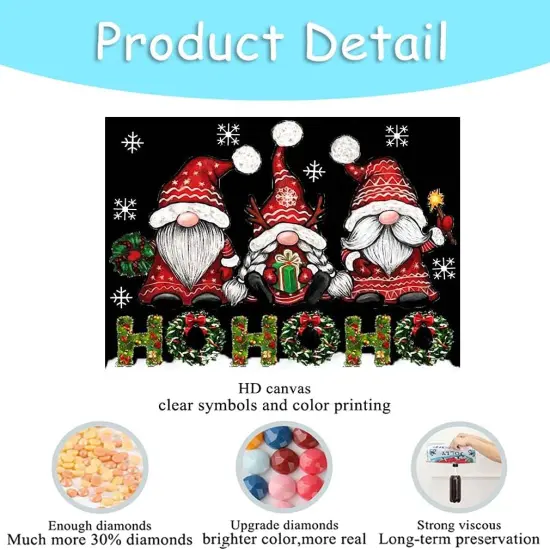 Christmas Paint with Diamonds Gem Art {3}