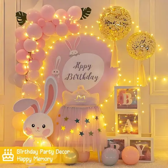 2 Pack Battery Operated String Lights with Remote - 66FT, 200 LED (Warm White) {5}