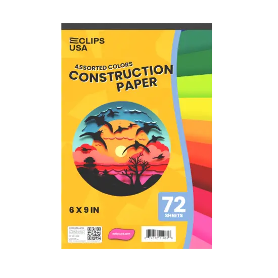 Construction Paper Pad 6x9 in &ndash; 72 Sheets &ndash; 48 Sets {1}