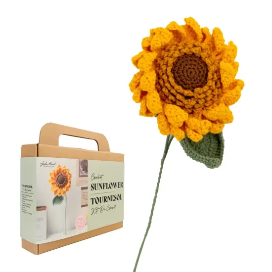 John Bead Floral Crochet DIY Kit for Beginners Sunflower {1}