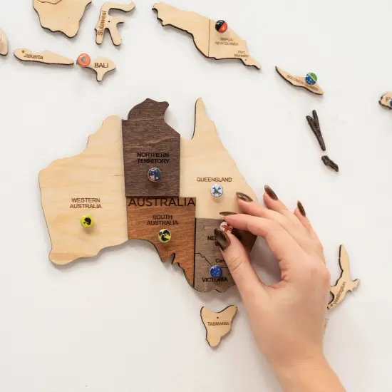 Flags Push Pins For Wood World Map by Enjoy The Wood {4}