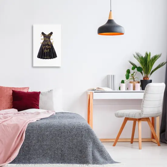 Stupell Industries Dress The Part Fashion Quote Canvas Design by Amanda Greenwood {2}