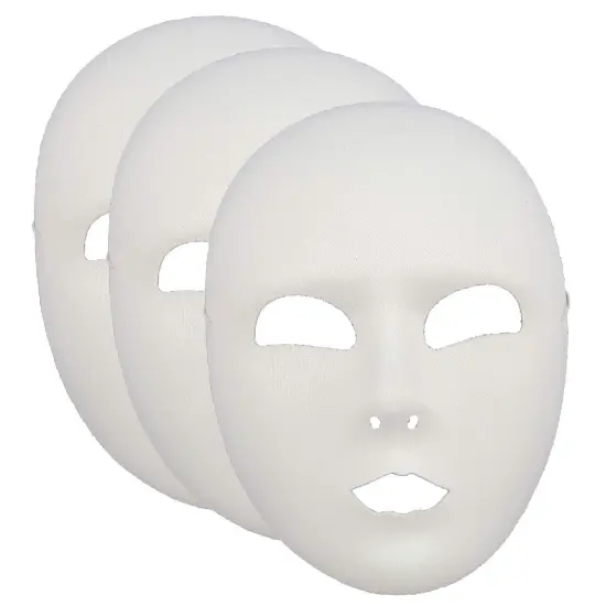 Plain White Face Mask {2}