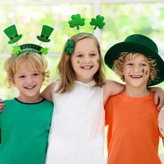 12 Pcs St. Patrick's Day Headband Leprechaun Headband Shamrock Green Headband-St. Patrick&rsquo;s Day Party Favors {3}