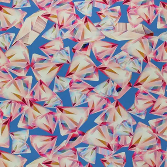 Diamonds and Jewels Printed Spandex Fabric {2}