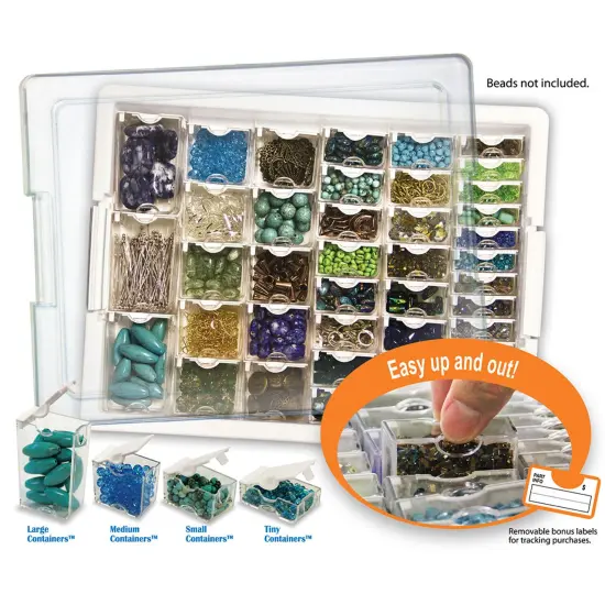 Elizabeth Ward Bead Storage Solutions Tray Bundle w/Assorted Containers {1}