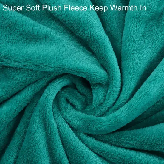 Wearable Fleece Blanket with Sleeves and Foot Pockets for Adult Women Men, Micro Plush Comfy Wrap Sleeved Throw Blanket Robe Large, Green, St. Patrick Gift {4}