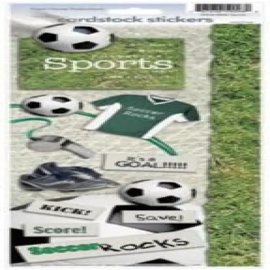 Paper House Soccer Cardstock Stickers {1}