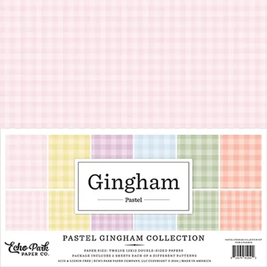 Echo Park Pastel Gingham Collection Kit {1}