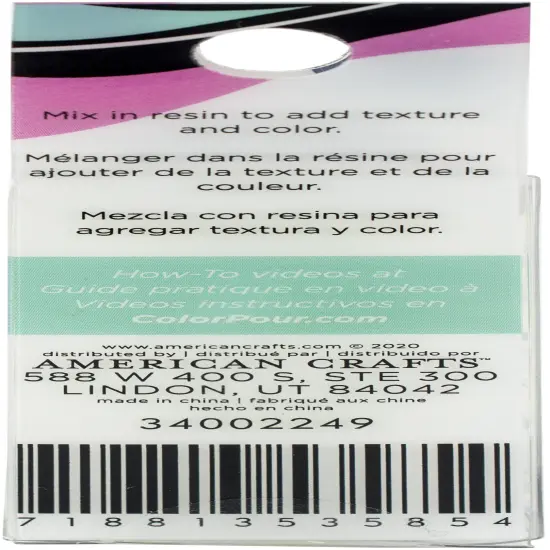 American Crafts Color Pour Mix-Ins 4/Pkg-Glow Glitter {2}