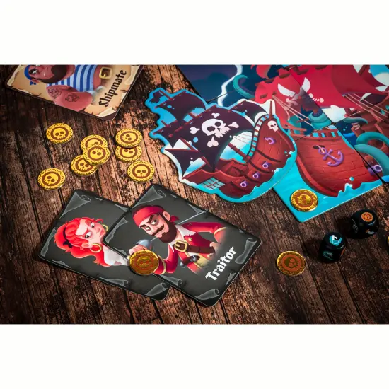 Professor Puzzle: Traitor's Tide - A Dice Game of Treasure & Treachery, Play As Loyal Shipmates Or Mutineers, High-Seas Theme, Kids 10+, 3-6 Players {6}