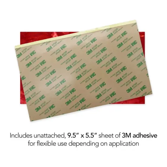 Shell Veneer, 5.5 x 9.5 inches | WMOP, BMOP, Abalone | Includes 3M Adhesive Sheet for Application, Great for Inlay Projects Garnet Red {3}