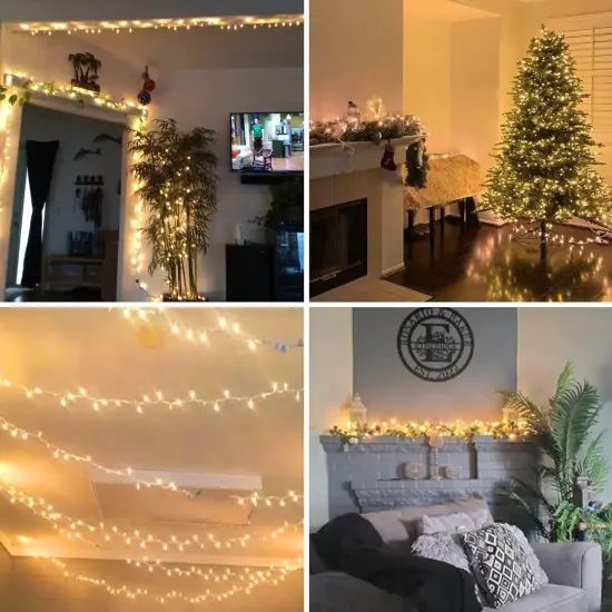 Christmas Lights Clear White {3}