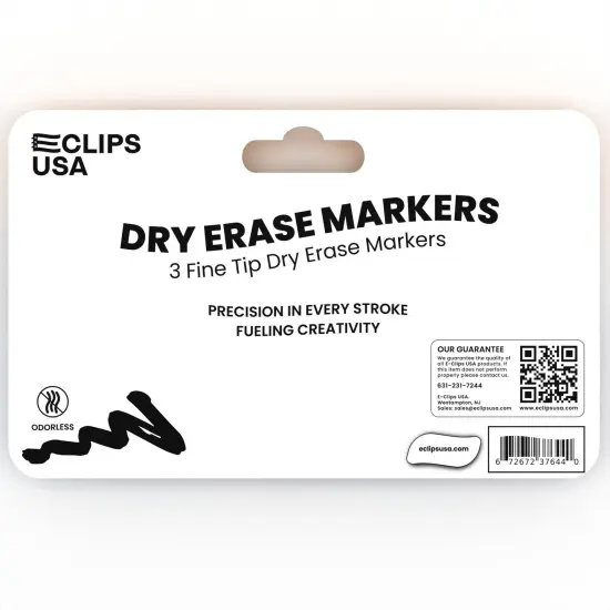 Dry Erase Markers Black Fine Tip &ndash; 3 Pack &ndash; 36 Sets {4}
