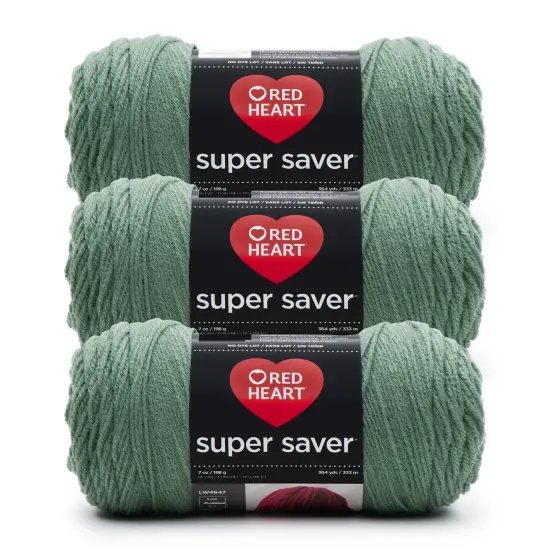 Red Heart Super Saver Yarn 24 Pack-Light Sage {1}