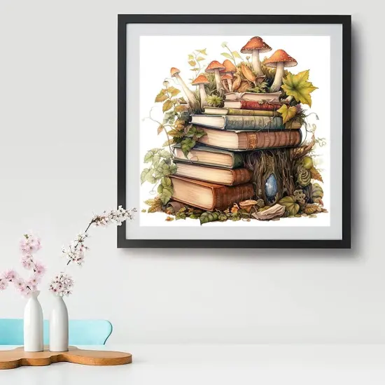 Magic Books Mushrooms Diamond Art Painting Kits {2}
