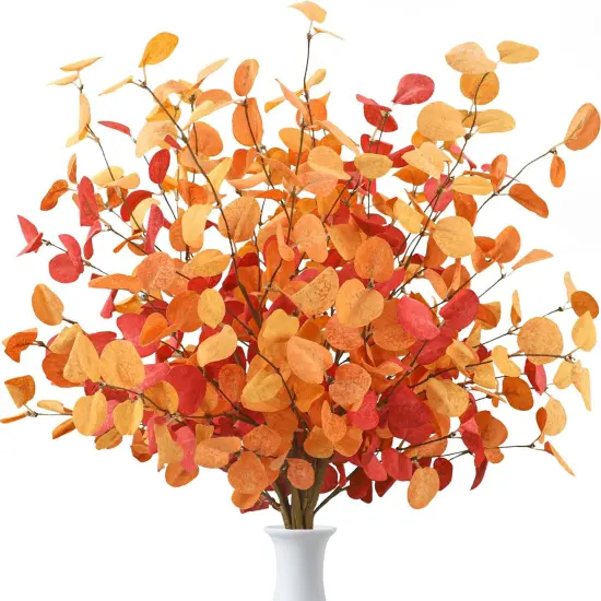 6 PCS Fall Artificial Eucalyptus Centerpiece Decor {1}