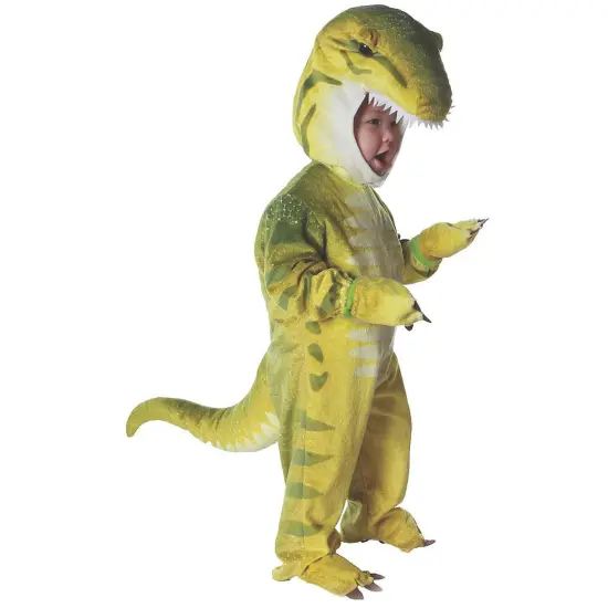 Adorable Toddler T-Rex Costume with Hood and Mitts, Perfect for Themed Parties {1}