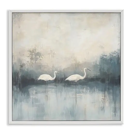Stupell Industries Still Waters Soft Wings Framed Giclee, design by Mona Grace {1}