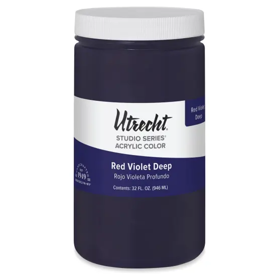 Utrecht Studio Series Acrylic Paint - Red Violet Deep, Quart {2}