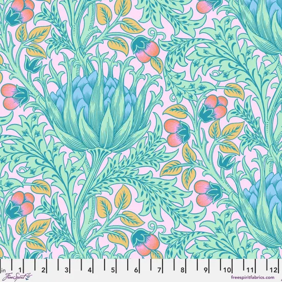 Artichoke in Lavender (pwkw001.lavender) | Kaffe x Morris and Co. | The Original Morris & Co | Free Spirit {1}