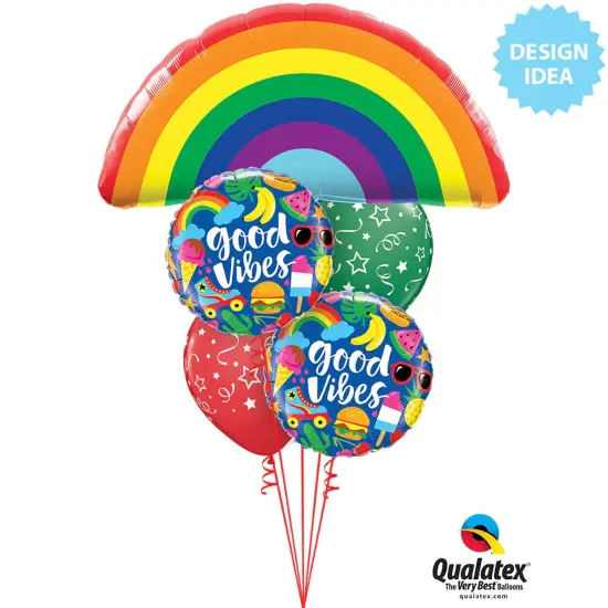 Qualatex&reg; Good Vibes Balloon 18 Inch {3}