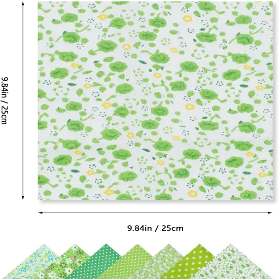 42Pcs 9.8"x 9.8" Fabric Square Quilting Cotton Pre-Cut Bundles {2}