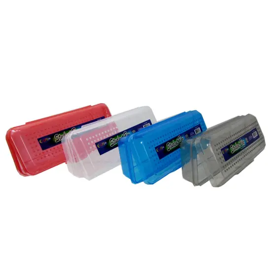 Clear Plastic Storage Box, Small Pencil &ndash; 48 Units {1}