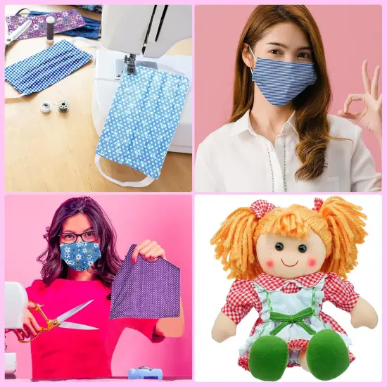 40 Pcs 10 x 10 Inches Summer Floral Cotton Precut Fabric Bundle {5}