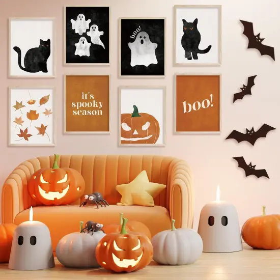 12Pcs Halloween Wall Art Prints - 11 x 14 Inch {4}