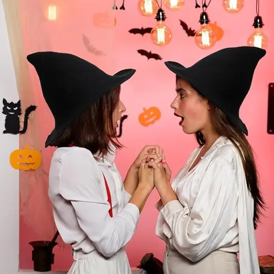 12 Pieces Halloween Knitted Witch Hat {3}