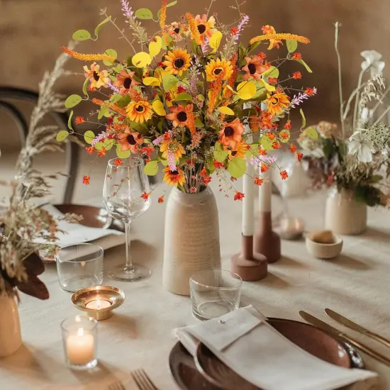 23 Inch Artificial Fall Flowers {4}