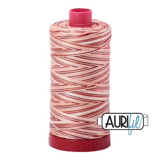 Multicolor - Variegated (4656) | 12wt Large Spool (325M / 356Y) | Aurifil Thread {1}