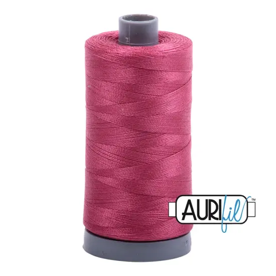 Medium Carmine Red (2455) | 28wt Large Spool (750M / 820Y) | Aurifil Thread {1}