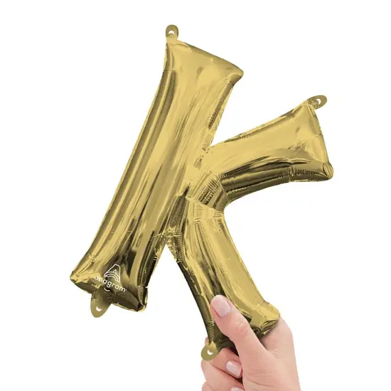 Anagram&reg; 16 Inch Letter K White Gold Air Fill Only {2}