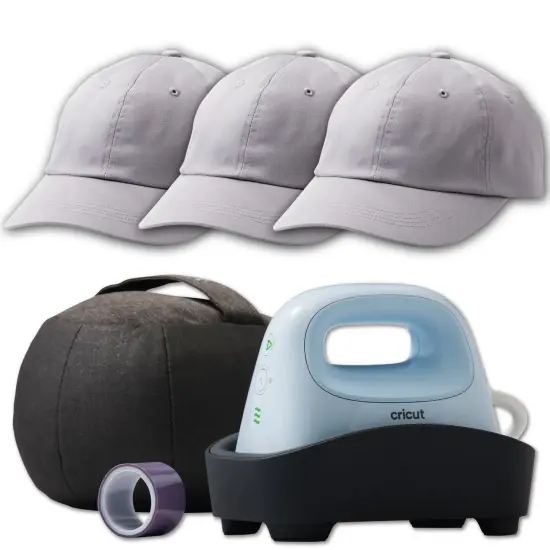 Cricut Hat Press Heat Press Machine with 3 Hat Blanks {1}