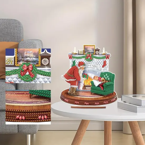 Santa 5D Diamond Painting Desktop Decorations {5}