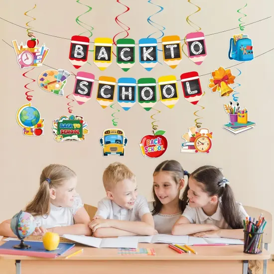 21 Pcs Back To School Decorations Banners {2}
