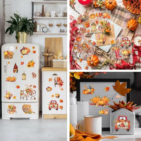 20 Sheets Fall Thanksgiving Rub on Transfers for Crafts {3}