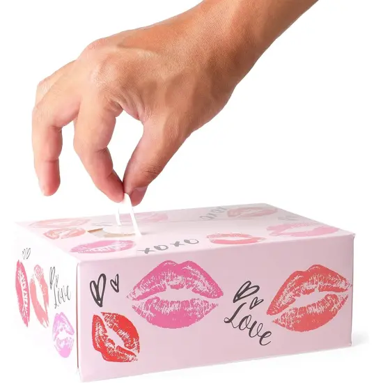 8 Pack Bachelorette Party Facial Tissue Box Set, 3-Ply, 100 Sheets/Box, 800 Sheets Total, Pink {3}